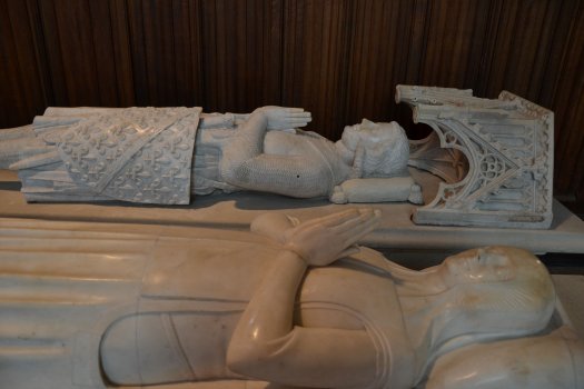 Charles d'Evreux, Comte d'Etampes et Marguerite de Flandre - gisants - Basilique St Denis - CDT93lp