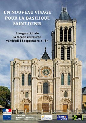 Affiche inauguration faade occidentale basilique St-Denis