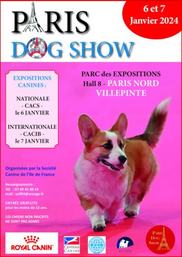 Paris Dog Show - expo canine CACS-CACIB  Paris