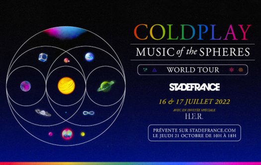 Coldplay en concert au Stade de France