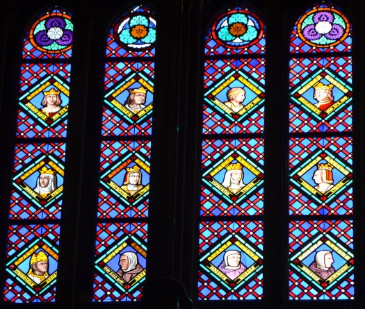 vitraux rois et reines - Basilique  St Denis -CDT93lp