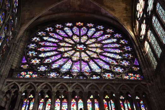 Rosace - vitraux - Basilique St Denis - CDT93lp