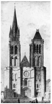 Basilique Saint-Denis en 1820