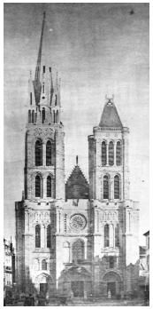 Basilique Saint-Denis en 1845
