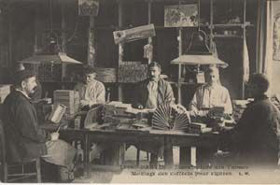 Ouvriers, manufacture des tabacs. Archives municipales de Pantin