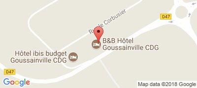 B&B Htel  Goussainville - Roissy CDG, 17 rue Le Corbusier, 95190 GOUSSAINVILLE