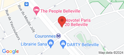 Novotel Paris 20 Belleville, 64 - 74, Boulevard De Belleville, 75020 PARIS
