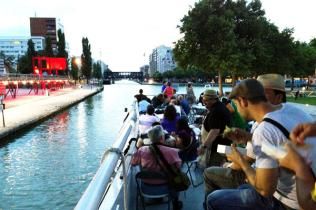 Cruise on the Canal de l'Ourcq