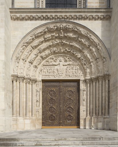 Façade occidentale, portail central