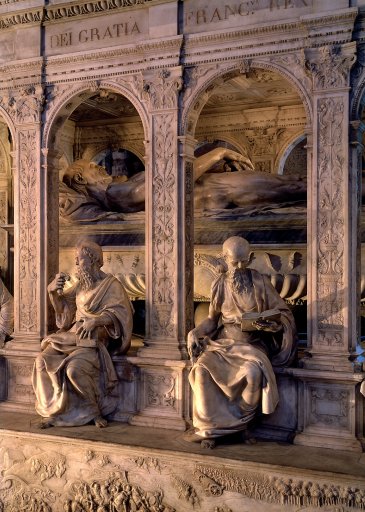 Dtail du tombeau de Louis et Anne de Bretagne