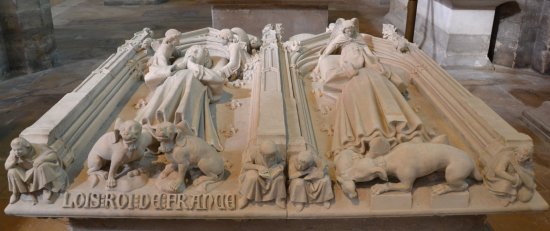 Gisants de Philippe et Louis dans la basilique Saint-Denis