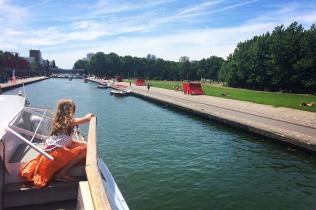 Navette sur le bassin de La Villette