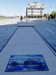 Gravure de Marion Chombart de Lauwe Place de La Pointe  Pantin