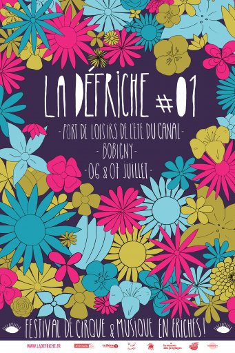 Cirque La Dfriche Affiche Fleurs