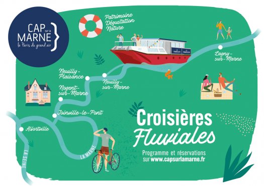 Cap sur la Marne - croisires fluviales - son parcours - mai  octobre 2023