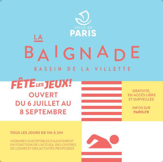 Baignade Bassin de la Villette 2024