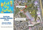plan d'acc�s au quai dans le parc de la Villette depuis la Porte de Pantin