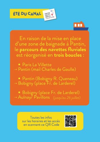 Nouveau parcours des navettes fluviales 2026 - 3 boucles entre le 25 juillet et le 9 ao�t