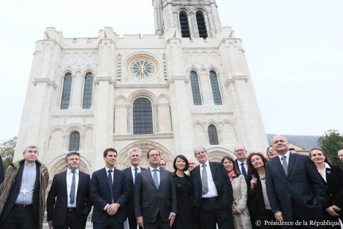 Fran�ois Hollande � la Basilique de Saint-Denis 19 09 2015 (2)