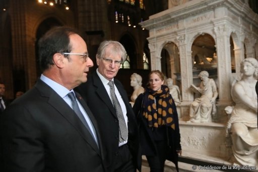 Franois Hollande  la Basilique de Saint-Denis (5)