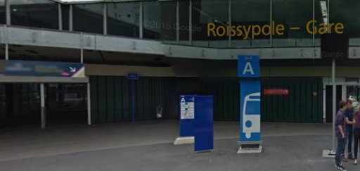 Gare routière à l'aéroport de Paris Roissy Charles de Gaulle