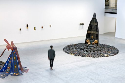 Romuald Hazoum  la galerie Gagosian