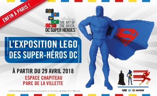 L'exposition LEGO© des Super-Héros DC