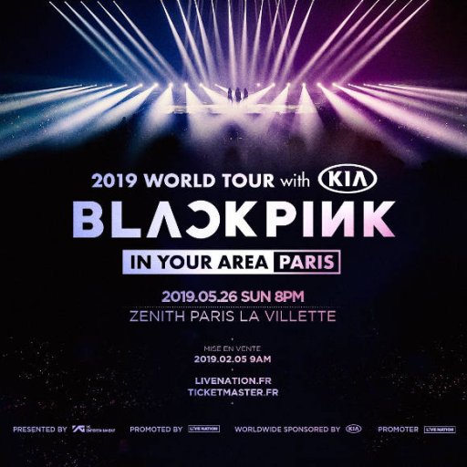 Les BlackPink, groupe de KPop en concert au Zénith de Paris