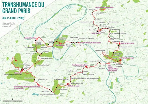Carte transhumance Grand Paris Enlarge Your Paris