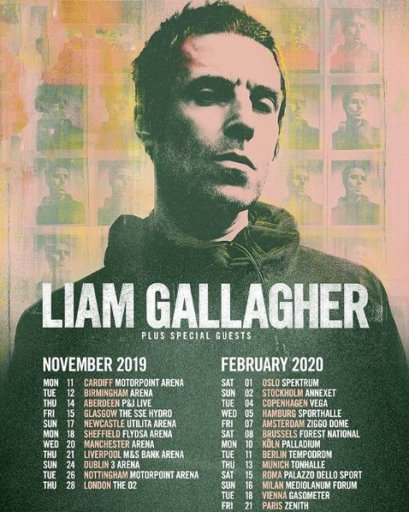 Liam Gallagher Tour 2020 Liam Gallagher in Paris Zenith 2020 Liam Gallagher Tour 2020 Liam Gallagher in Paris Zenith 2020