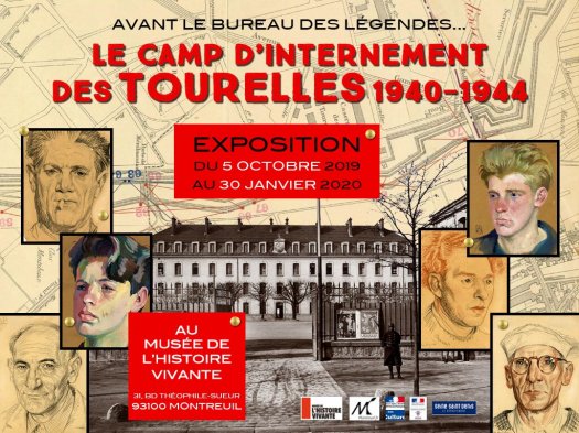 Affiche exposition camp d'internement des Tourelles