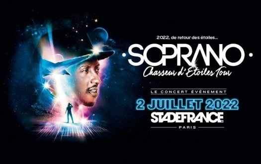 Affiche concert 2022 Soprano au stade de France