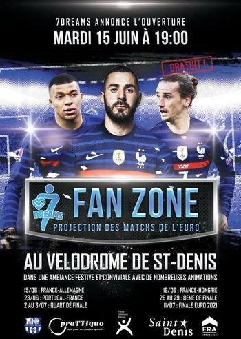 Fan zone Euro 2021 à Saint-Denis - vélodrome