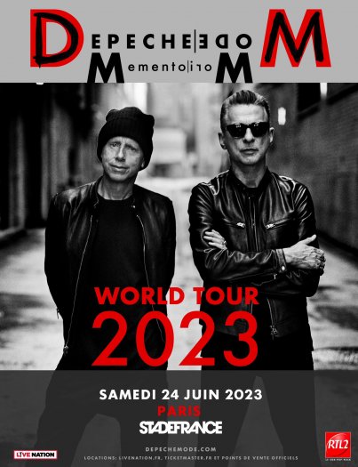 Affiche Depeche Mode en concert au Stade de France en 2023