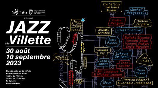 Jazz à la villette 2023 Crédit graphique © HartlandVilla DesignGraphique