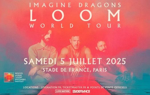 Affiche concert Imagine Dragons au Stade de France