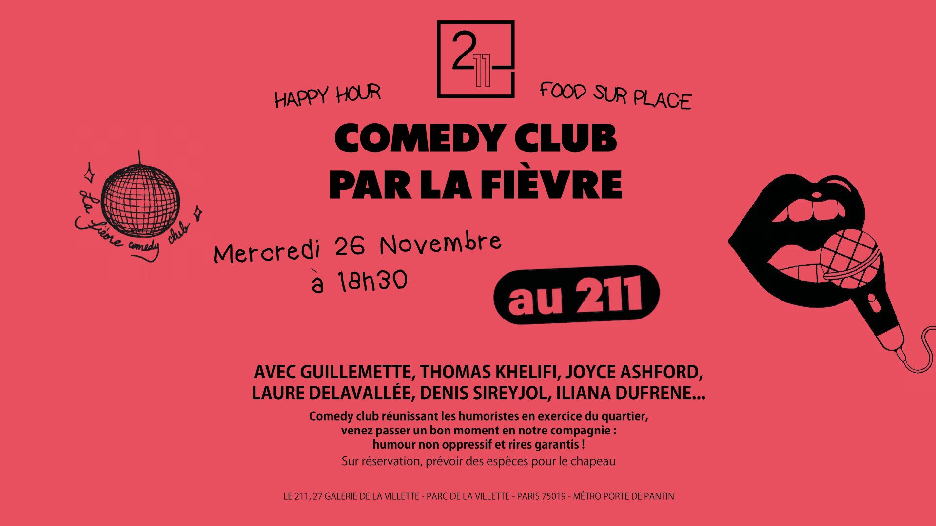 Comedy Club au 211 by La Fivre