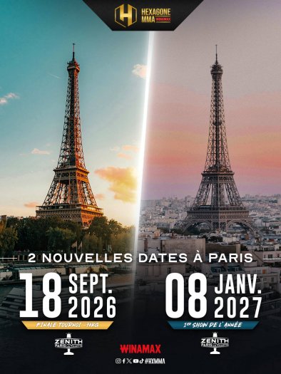 Hexagone 43 MMA à Paris Zénith 2026