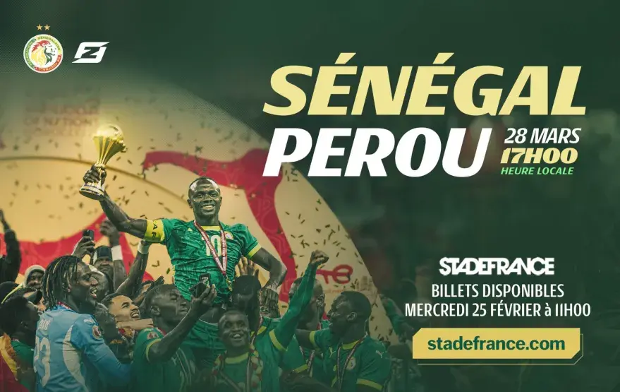 Partido Senegal - Per� en el Stade de France