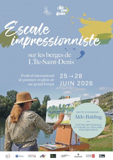 Escale impressonniste � Ile-Saint-Denis, Festival peinture plein air