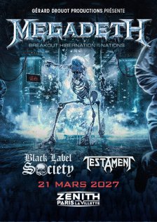 Megadeth, concert au Z�nith de Paris