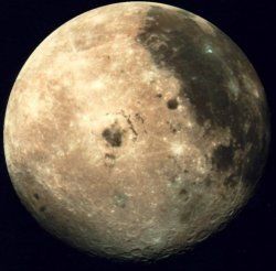 La lune en gros plan