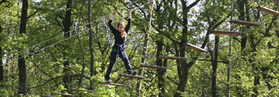 Accrobranches dans la fort de Bondy