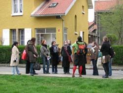 groupe en visite  la Cit-Jardin