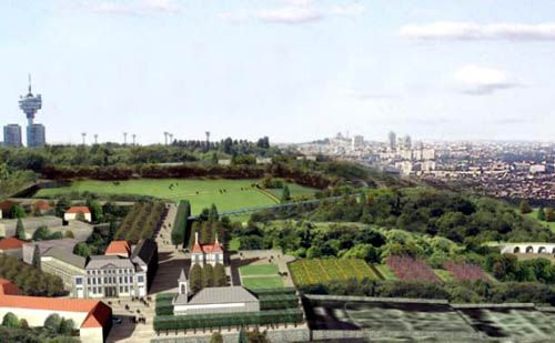 Vue gnrale du projet de la Corniche des Forts