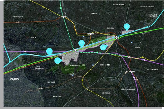 ZAC Plaine de l'Ourcq, projet de transports (Est Ensemble/Sequano Amnagement)