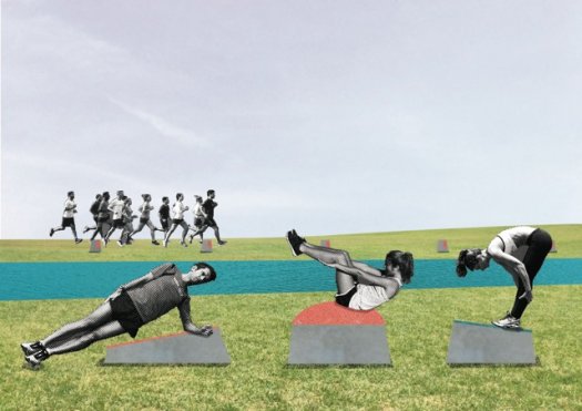 Le corps du canal, inauguration du parcours sportif
