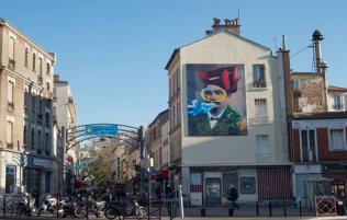 Pedestrian street in Montreuil