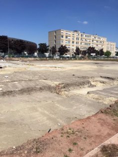 Excavation work in Bobigny