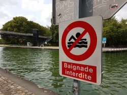 Baignade interdite dans le canal de l'Ourcq